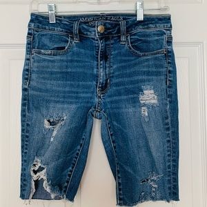 American Eagle Hi-Rise Jegging Shorts Size 6
